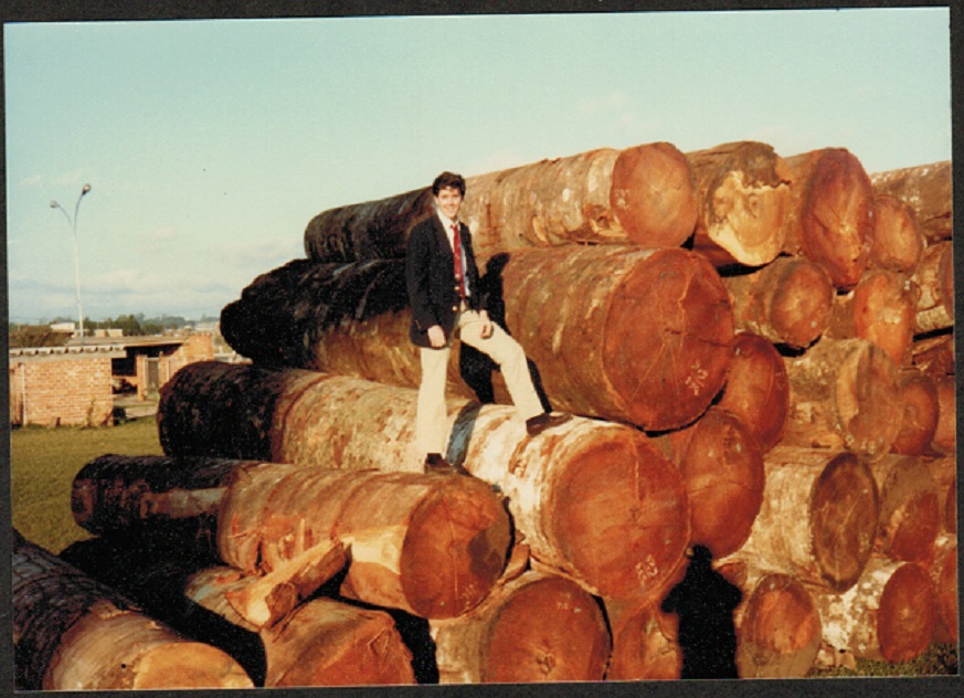 Marwood Company History- Jim Martin in the logging yard.