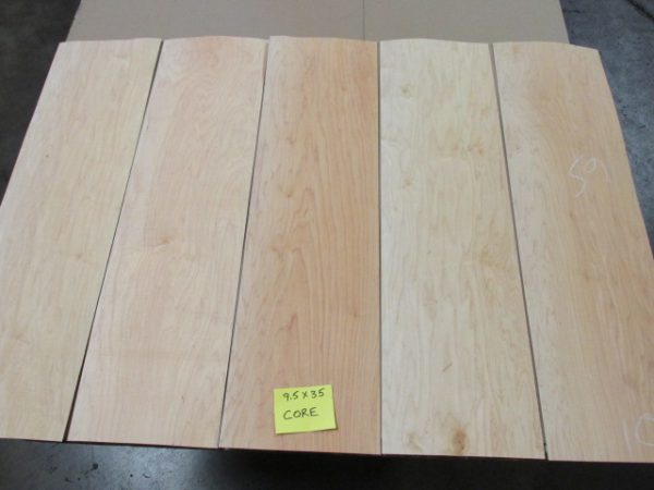 8" x 24" x 1/16" Maple Veneer - 70 sheets - Makes 10 Skateboard decks