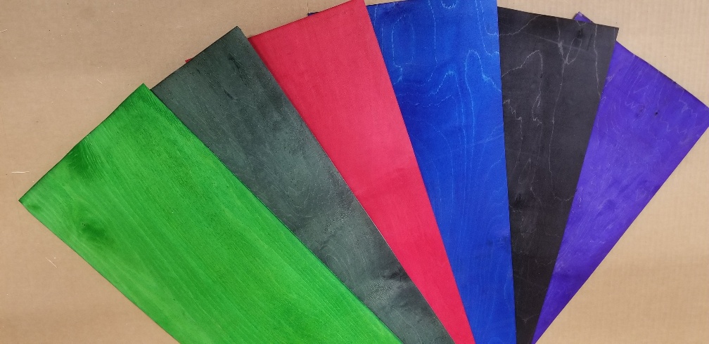 Color Dyed Maple Veneer 1/16" x 12" x 42 pieces/pack - Marwood VeneerMarwood Veneer