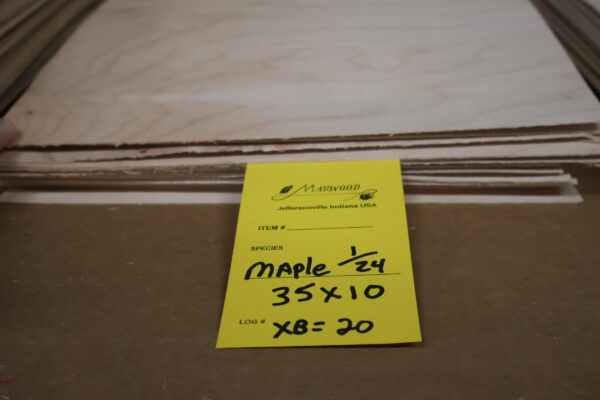 Maple Veneer 1/16 and 1/24 x 10 x 35 – Lightest Option - Image 3